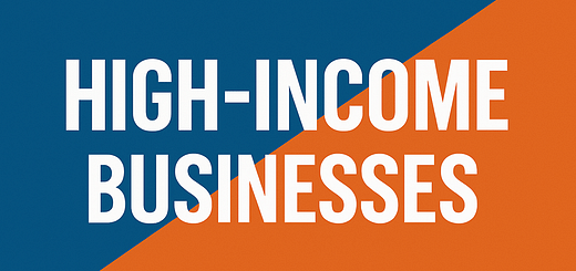 High income businesses text thumbnail for 2025 profitable business ideas