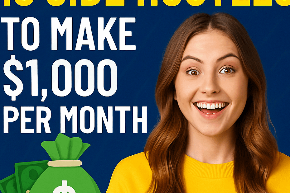 10 Side Hustles to Make $1,000 Per Month