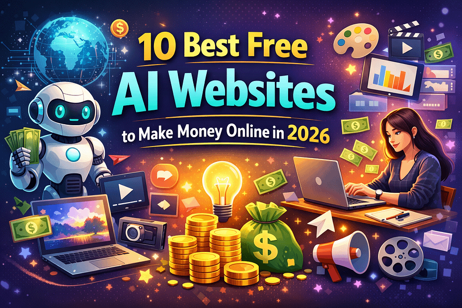 10 Best free AI Websites to Make Money Online in 2026